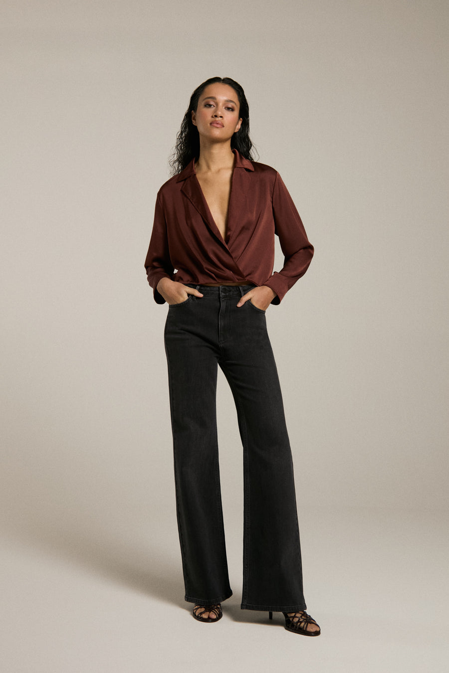 Elisa - Straight Leg Jeans Black Used