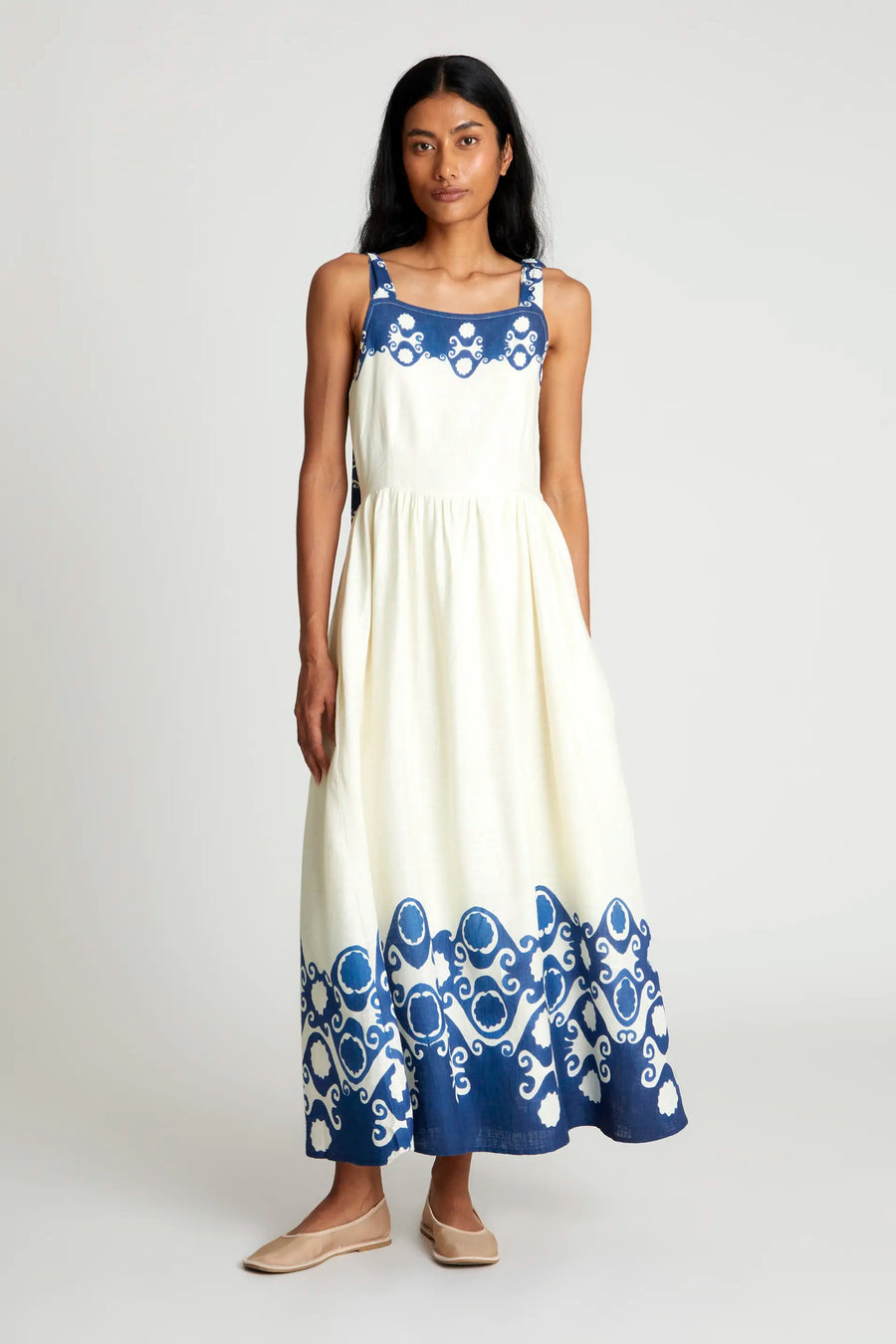 Goa print long dress