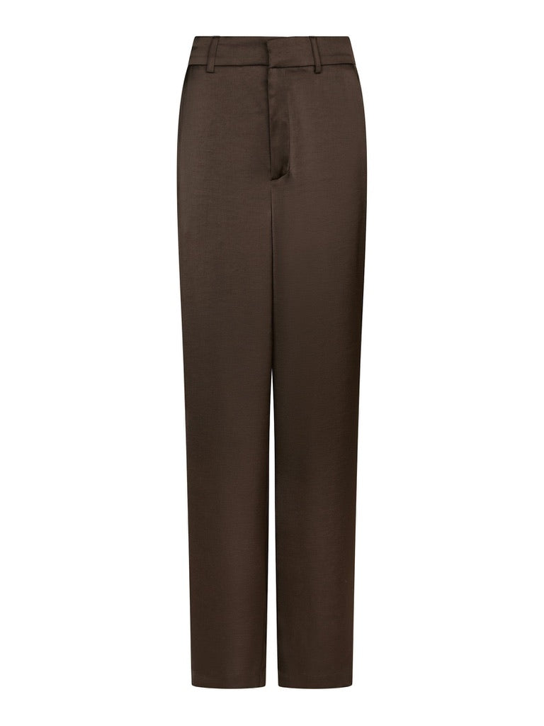 Emmett Heavy Sateen Pants - Dark Brown