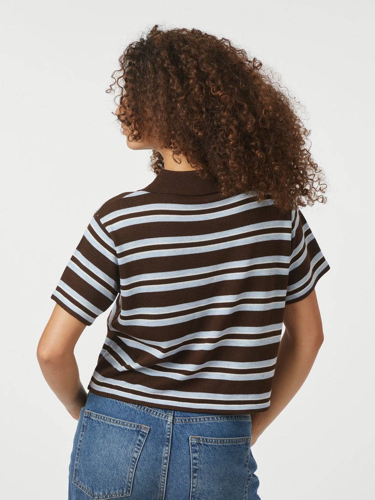 Mulann Polo Knit Blouse
