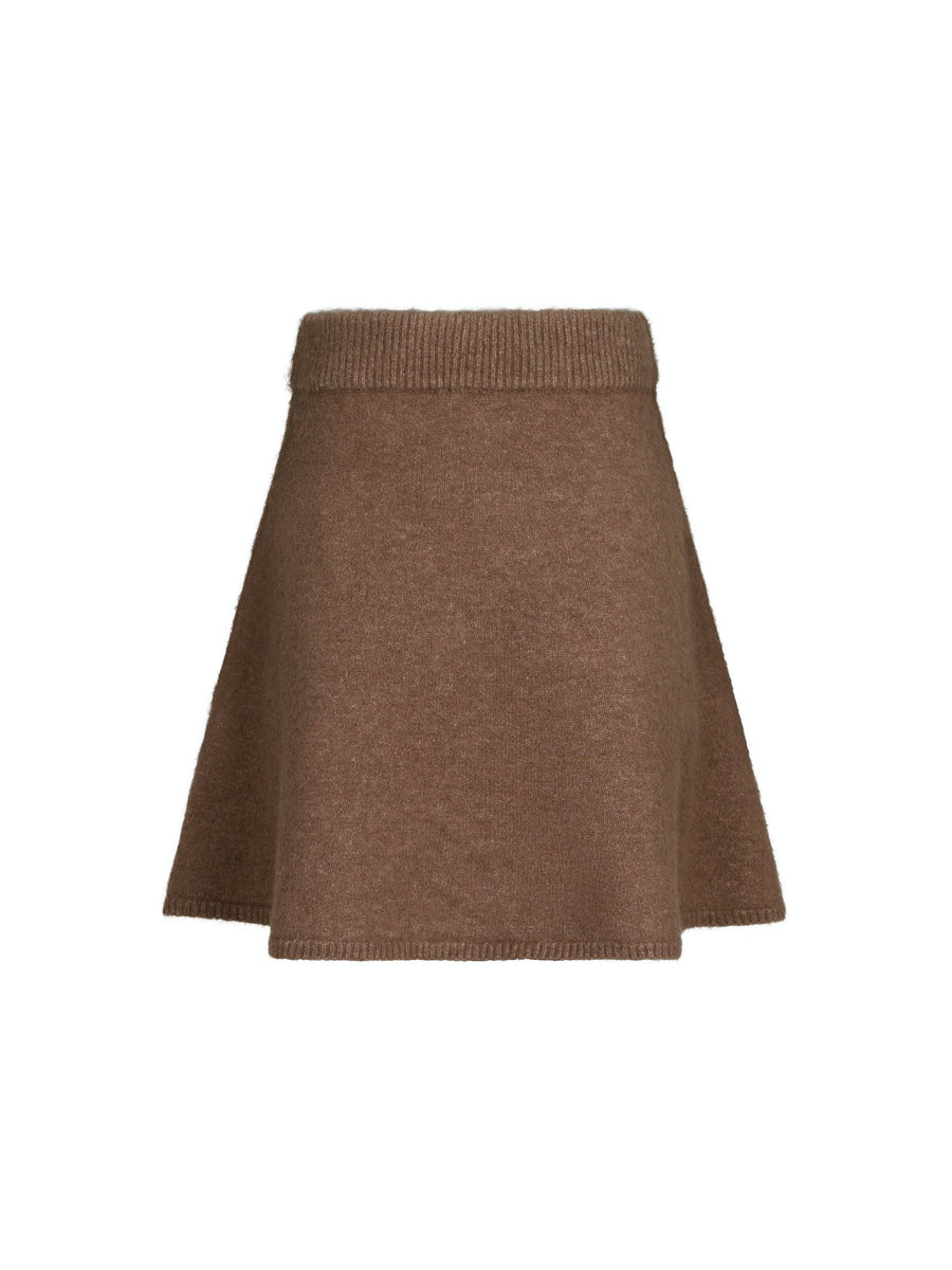 Gisa Knit Skirt Dusty Brown