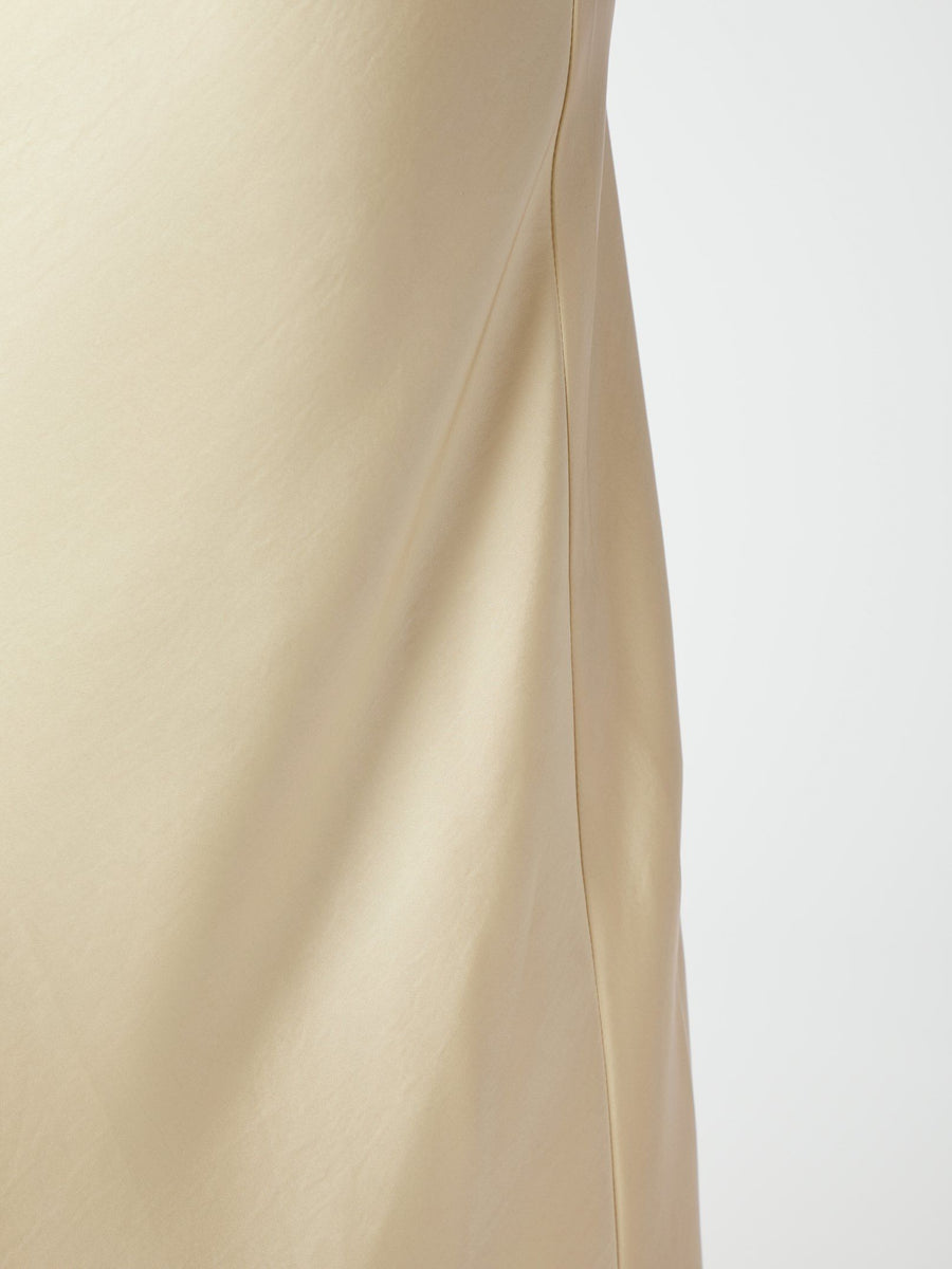 Vicky Heavy Sateen Skirt Soft Yellow