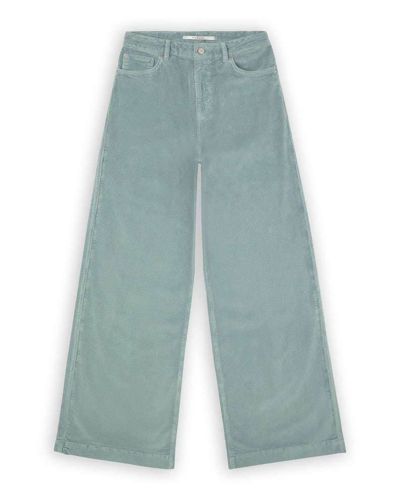 James Rib - Wide Leg Jeans Dark Ice Green