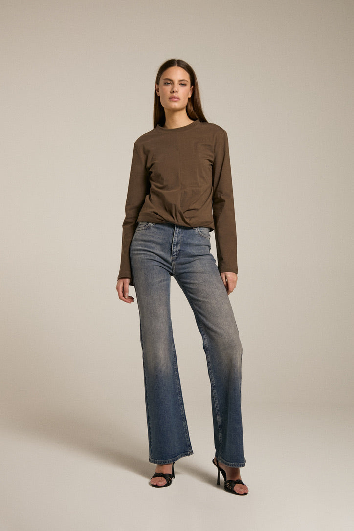 Elisa - Straight Leg Jeans Retro Blue