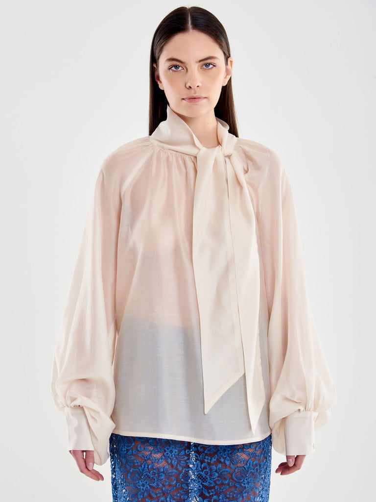 Over Sleeve Shirt with Bow