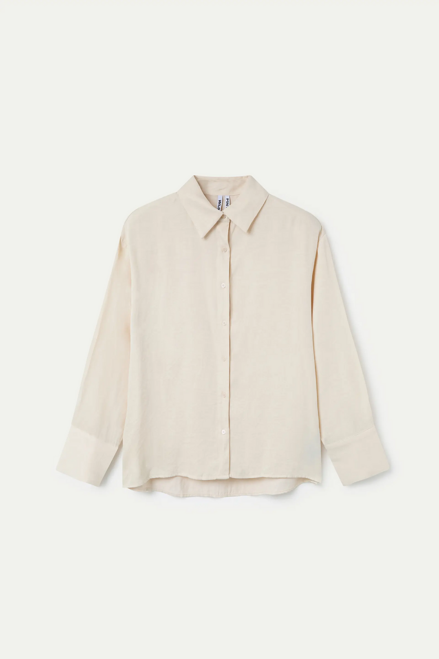 White Satin Crepe Shirt