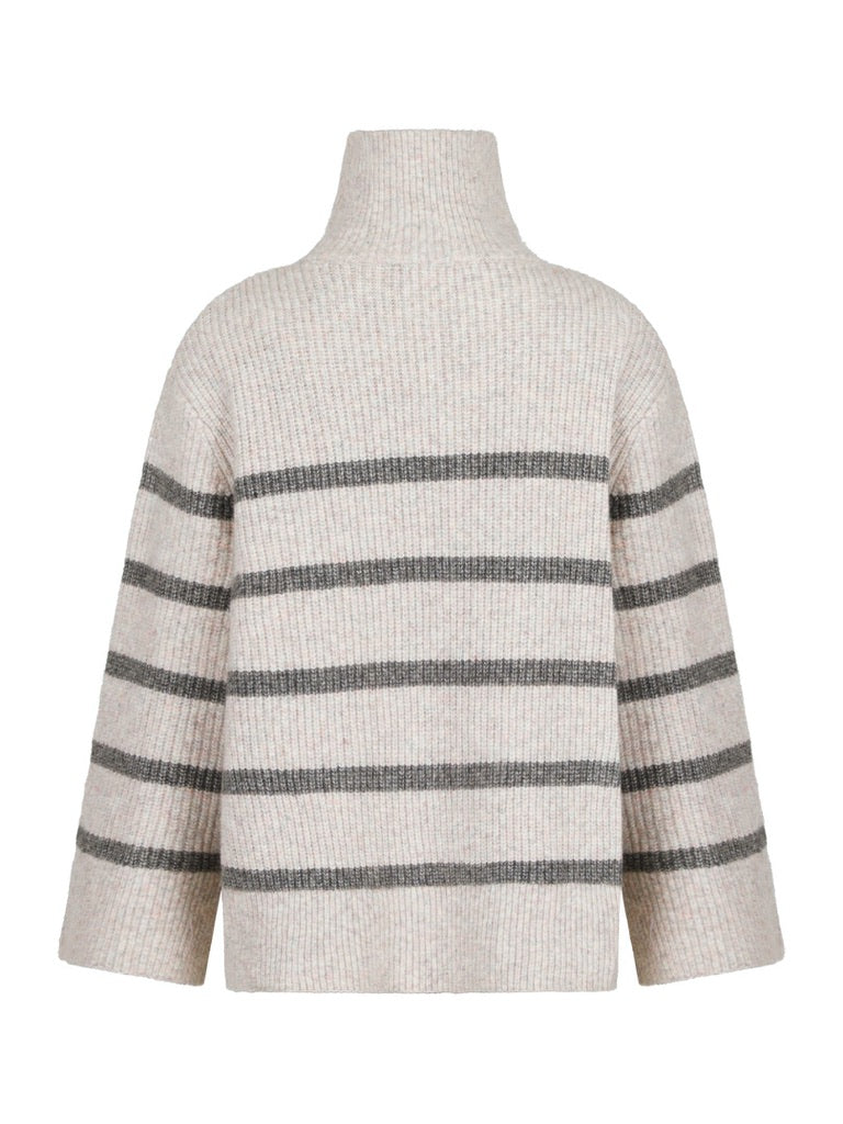 Nevena Strip Knit Blouse