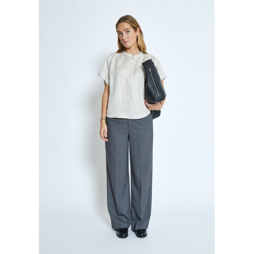 MSSabbi Linen Blouse Sand