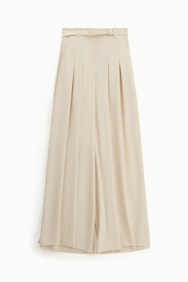 WIDE LEG TROUSERS WITH ADJUSTABLE BELT
