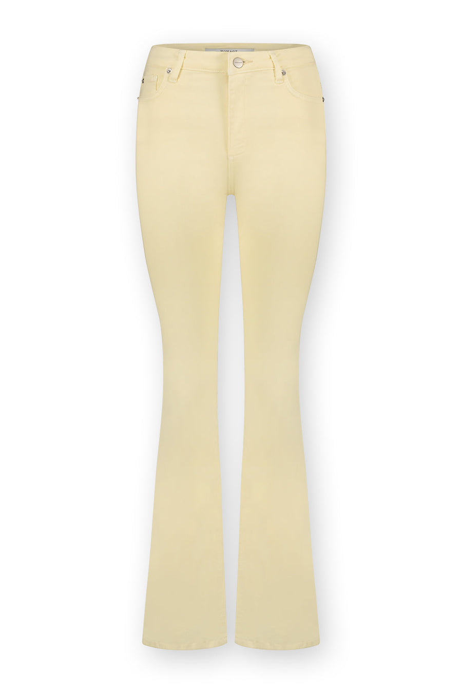 Jane - Colored Flared Jeans Soft Yellow