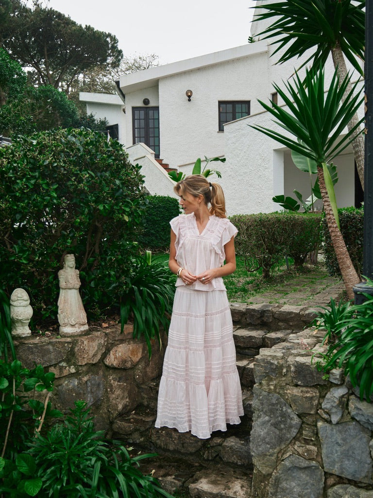 Felicia S Voile Skirt Pink