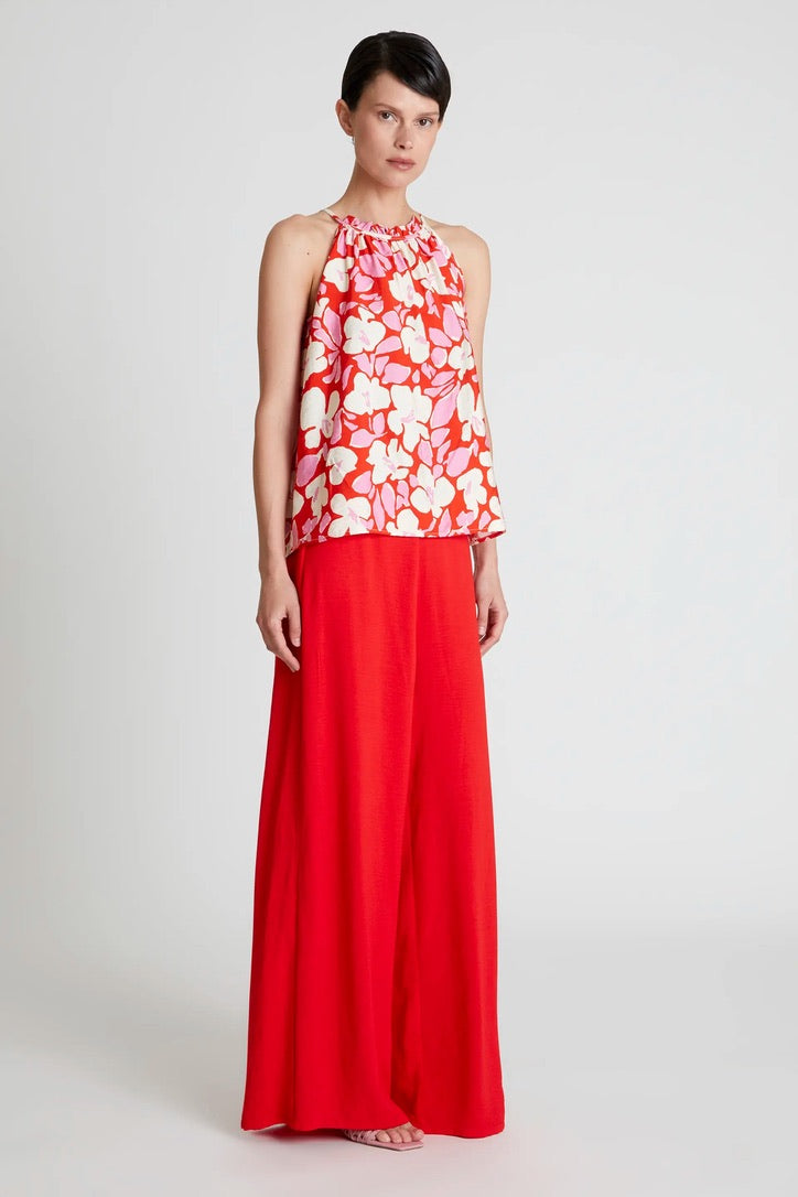 Tremezzo floral print halter top