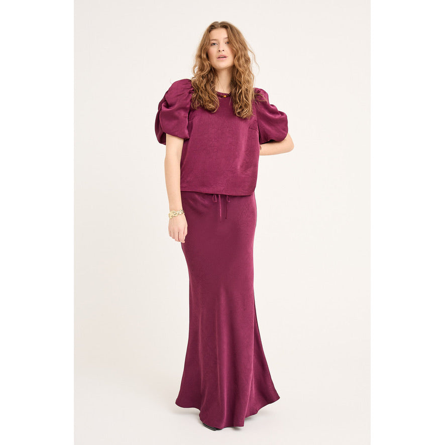 Emily Skirt - Burgundy
