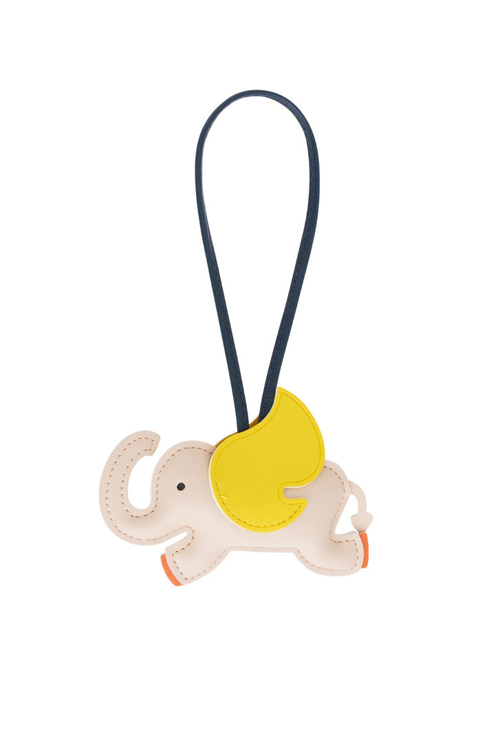 Bag Charm Elephant Beige