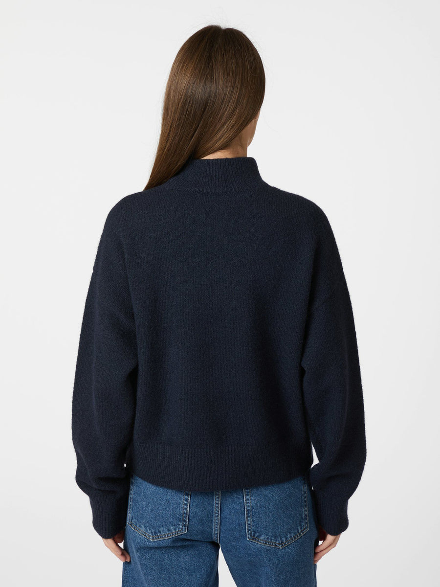 Paulina Knit Blouse - Navy