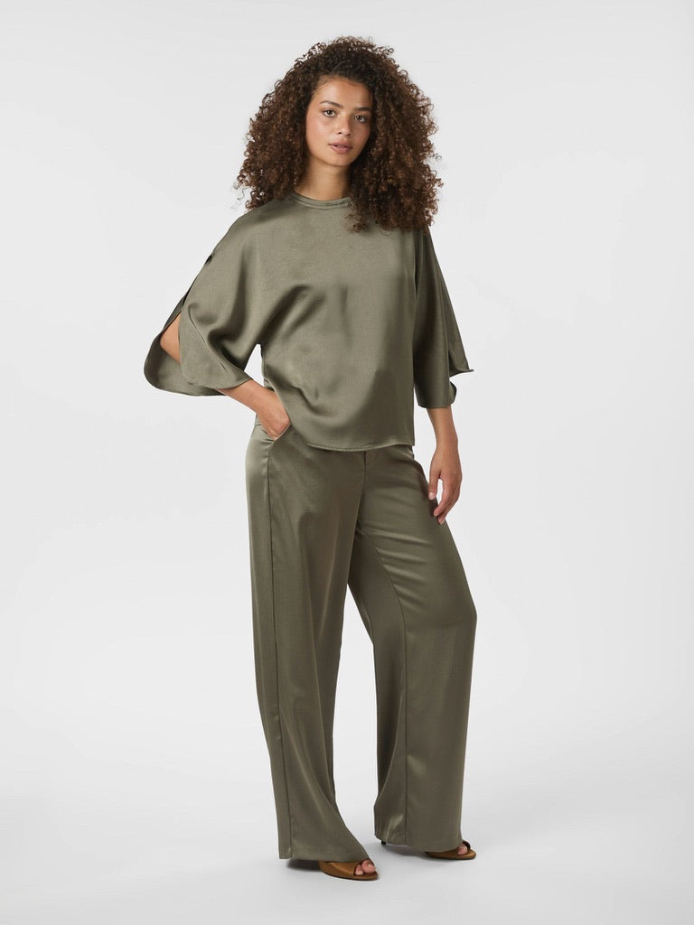 Emmett Heavy Sateen Pants - Army