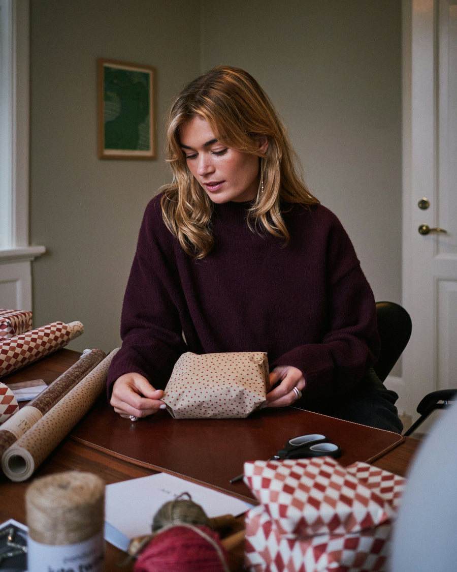 Paulina Knit Blouse - Burgundy