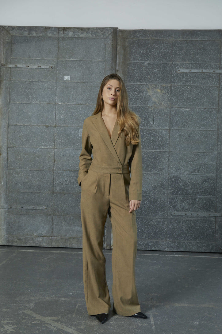 MSAya Jumpsuit - Tan Melange