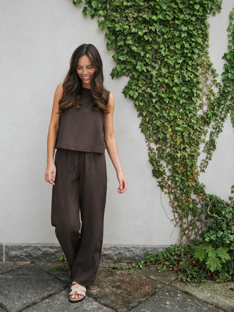 Sonar Linen Pants Brown