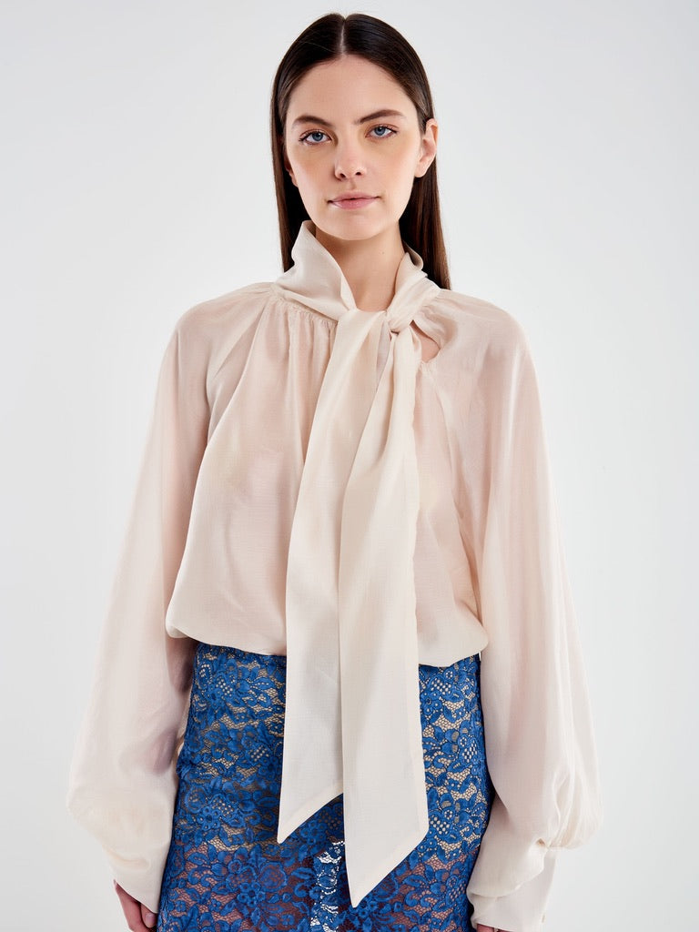 Over Sleeve Shirt with Bow