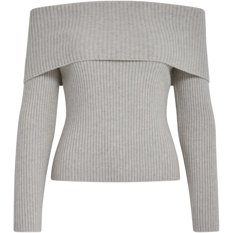 MSFame Off Shoulder Knit Pullover