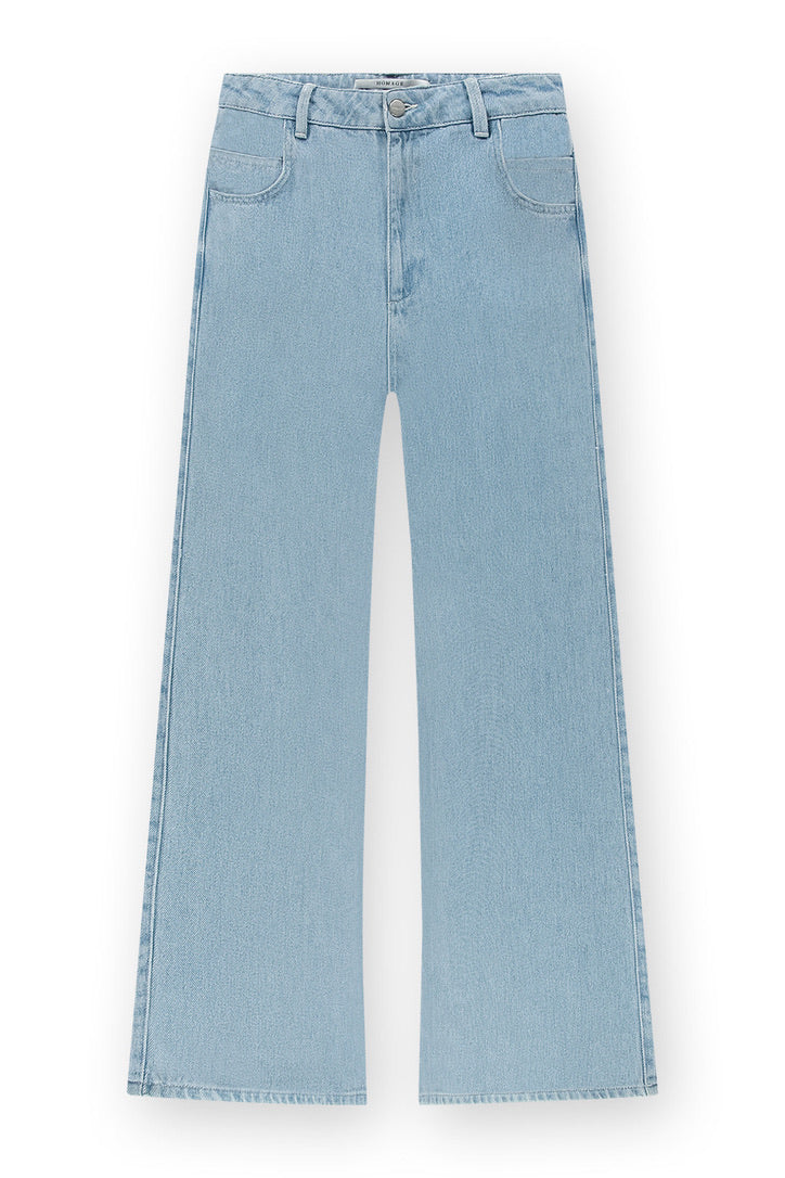 Flowy Palazzo Jeans Blue