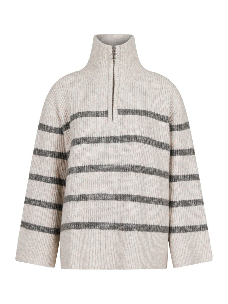 Nevena Strip Knit Blouse