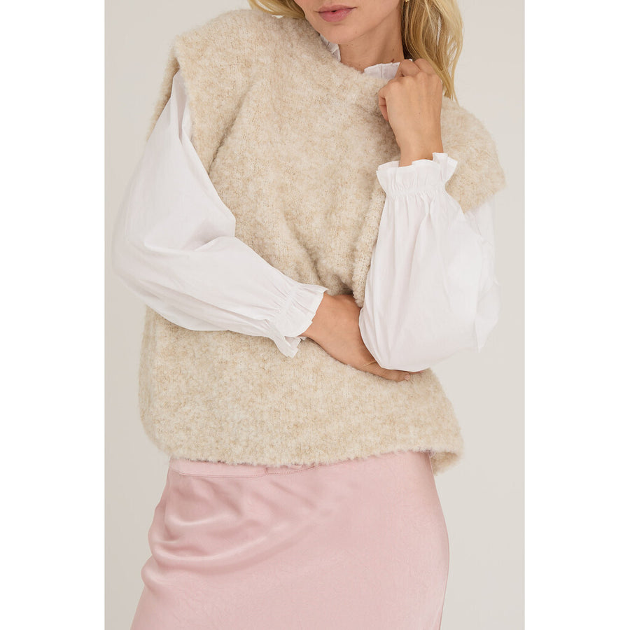 Patricia New Knit Vest Sand