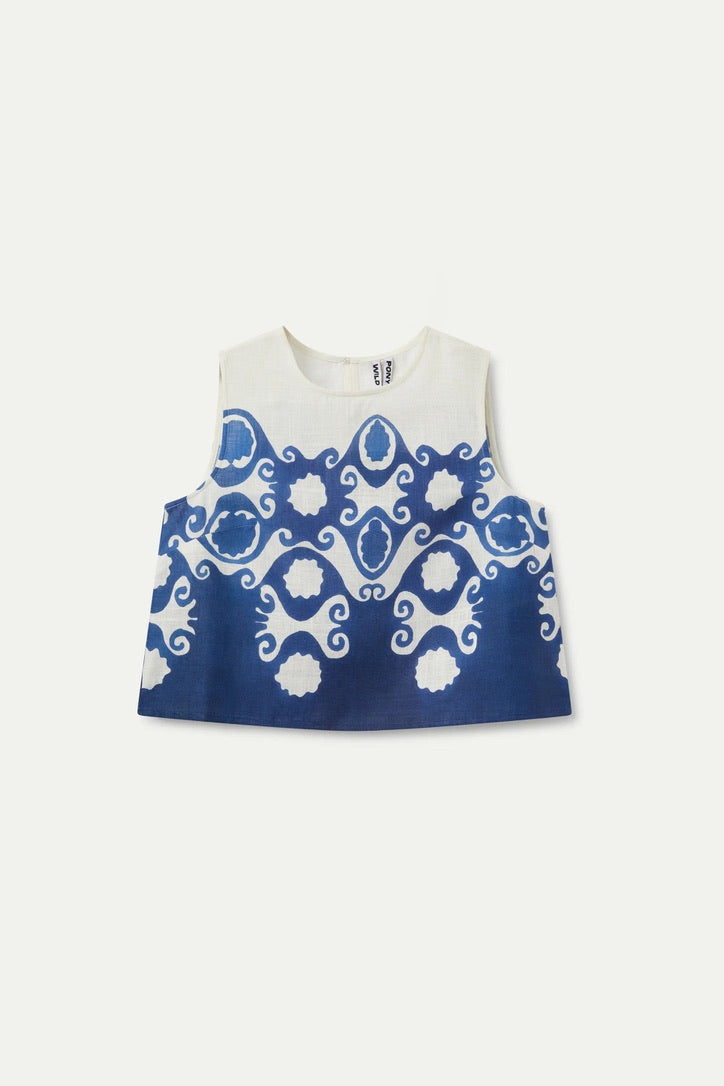 Goa print crop top