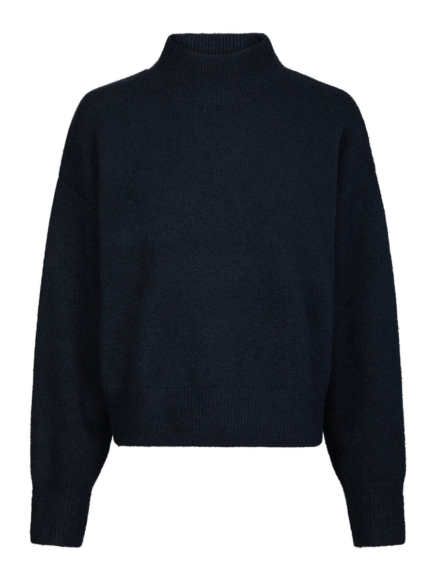 Paulina Knit Blouse - Navy