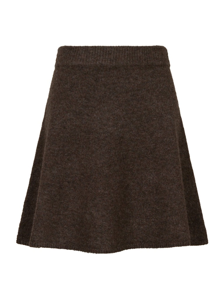 Gisa Knit Skirt Dark Brown
