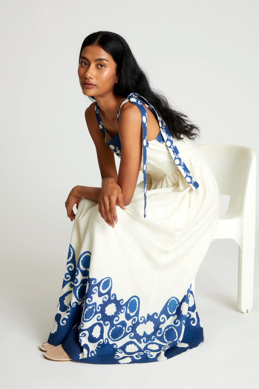 Goa print long dress