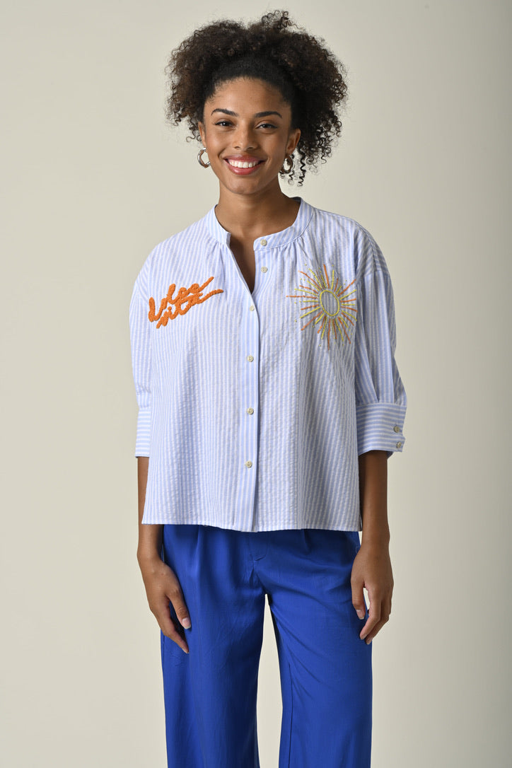 Simone Top Blue