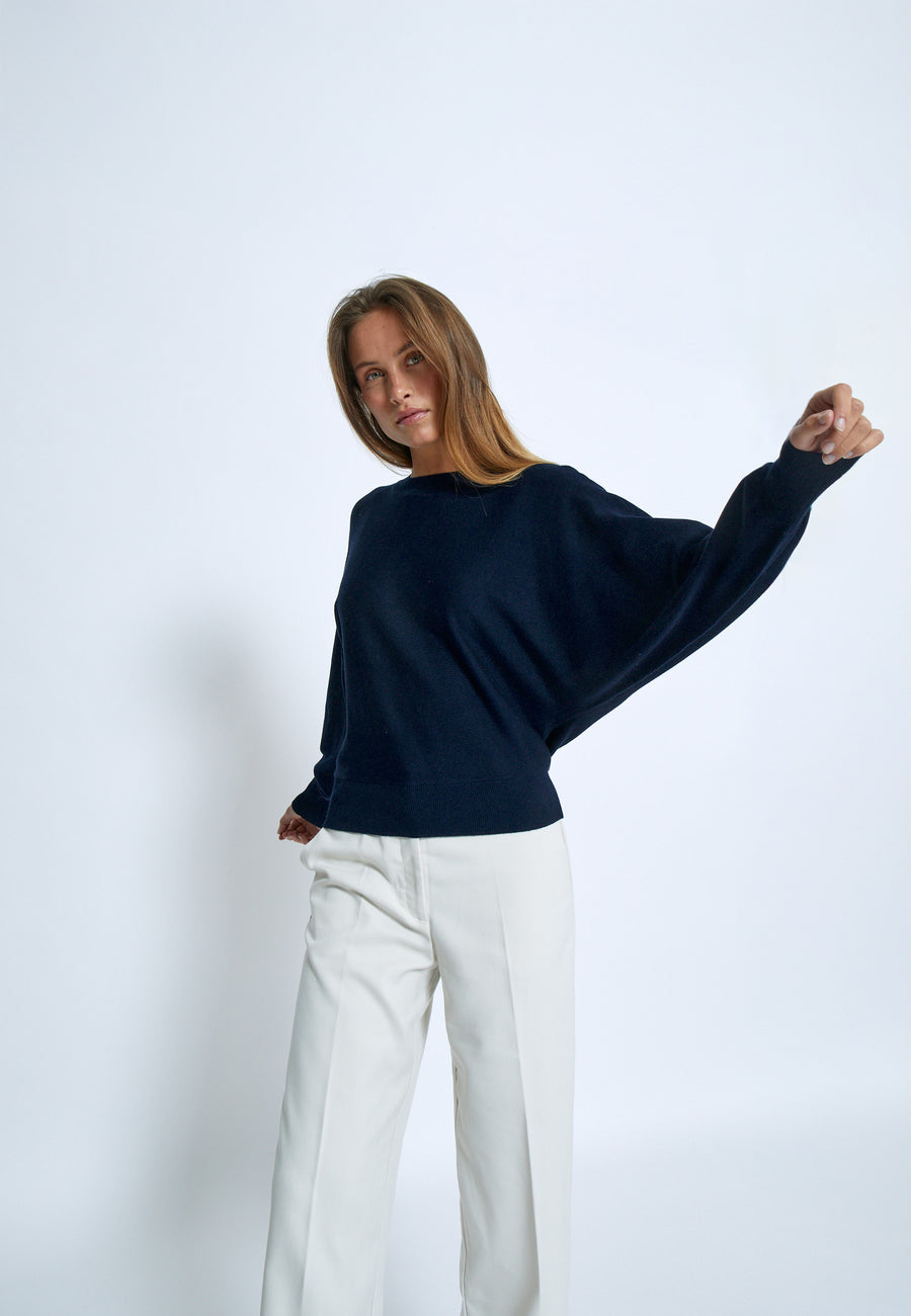MSDana Pullover - Black Iris Solid