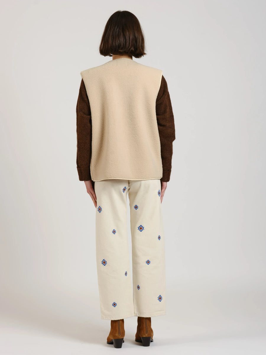 VITA Sleeveless Jacket - Beige