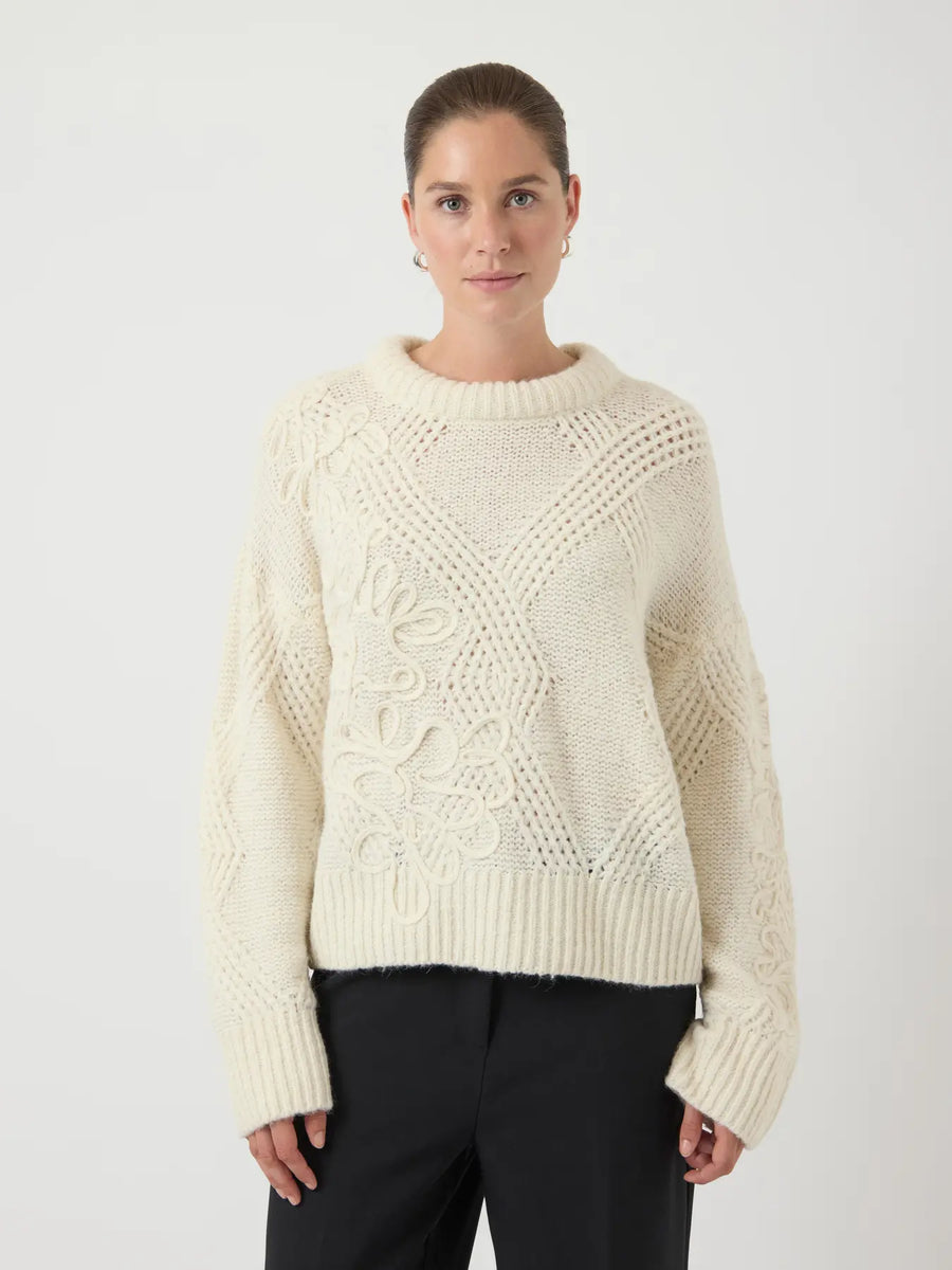 YASFloro LS Knit Pullover