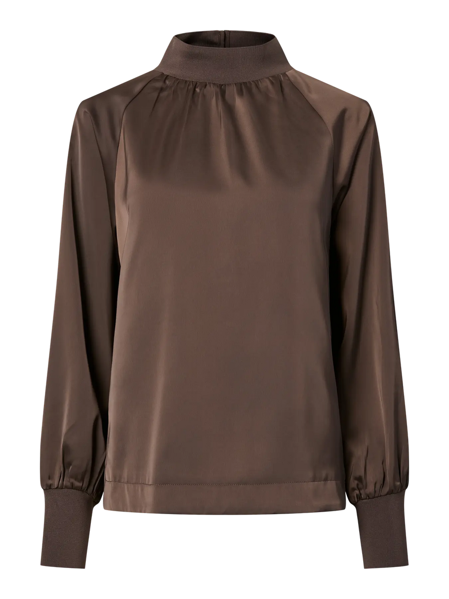 YASPelana LS Top - Chocolate Brown
