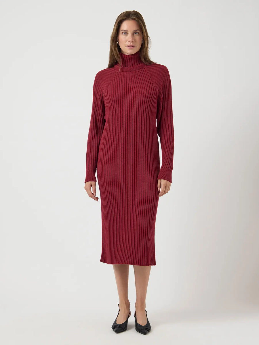 YASMavi Knit Midi Rollneck Dress
