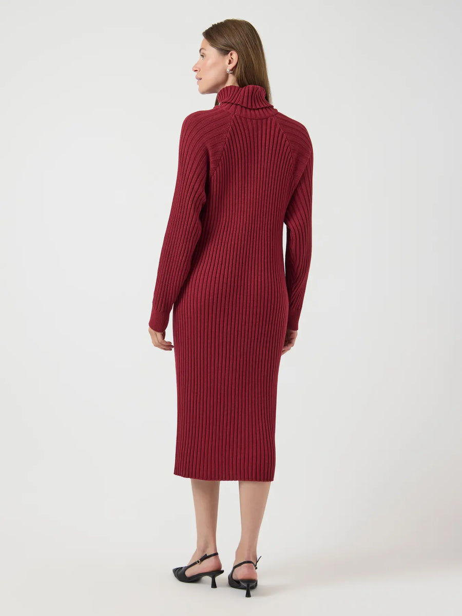YASMavi Knit Midi Rollneck Dress