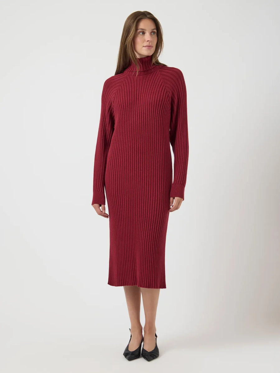 YASMavi Knit Midi Rollneck Dress