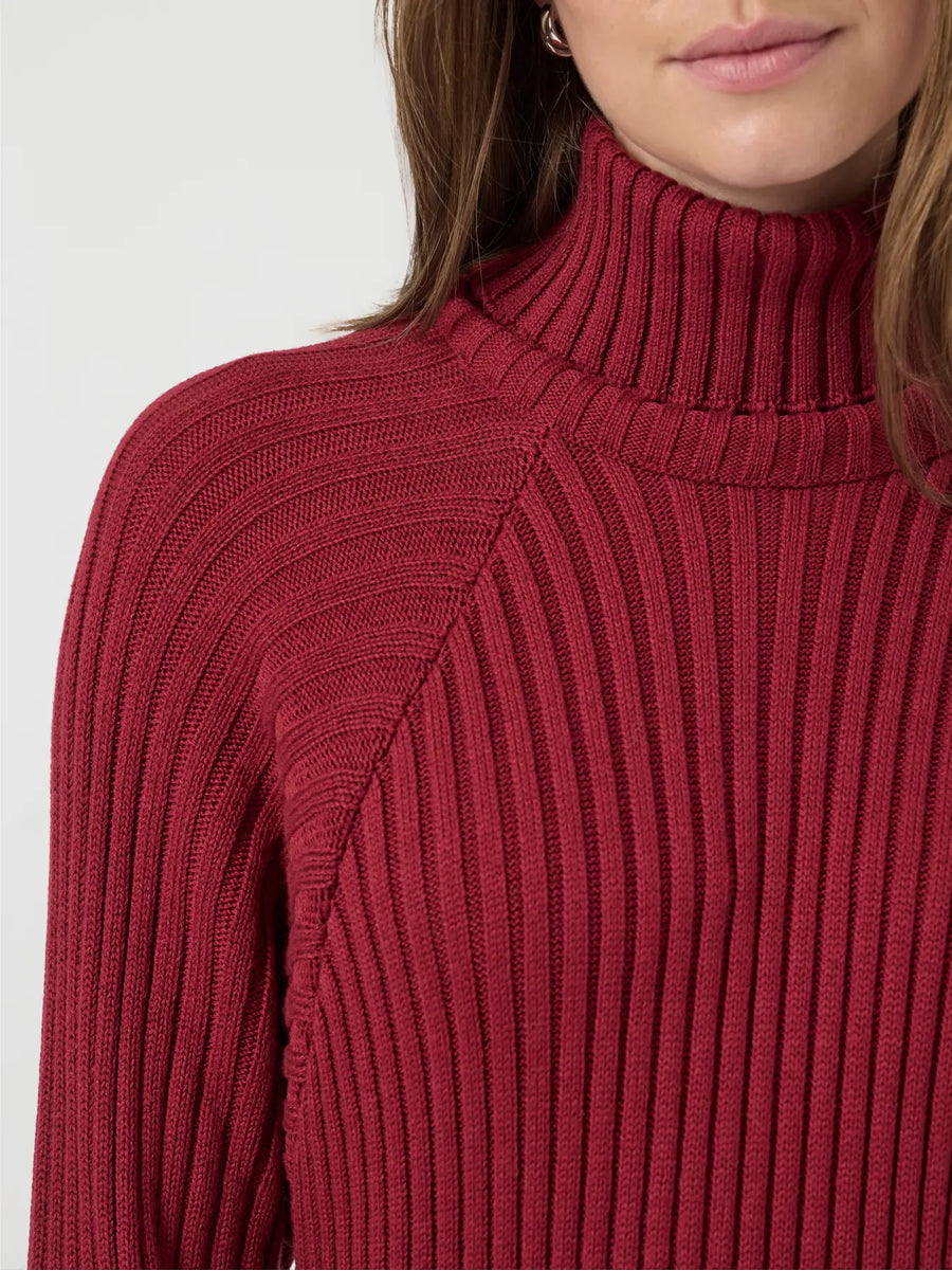 YASMavi Knit Midi Rollneck Dress