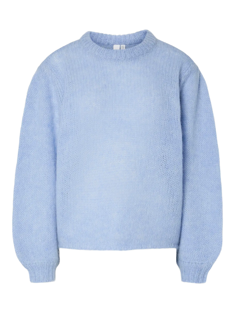 YASLambu O-neck LS Knit - Vista Blue