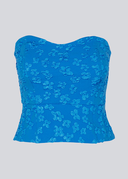 Modtröm Blue Atiramd Crop Top