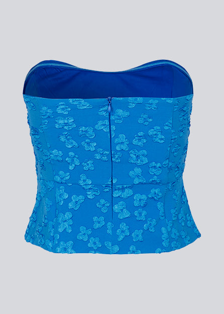Modtröm Blue Atiramd Crop Top